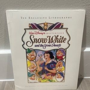 Vintage Disney Masterpiece Snow White 10 movie poster exclusive lithographs NEW